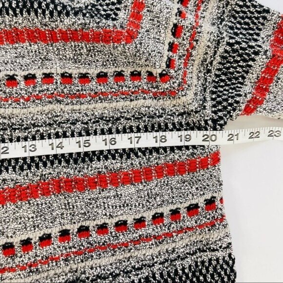 Pernua Marks & Spencer‎ Texture Knit Cardigan Womens 14 16 Red Black - Picture 6 of 9